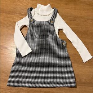 Max Studio Kids Black and White Houndstooth Dress